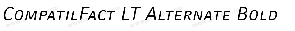 CompatilFact LT Alternate Bold Small Caps字体转换